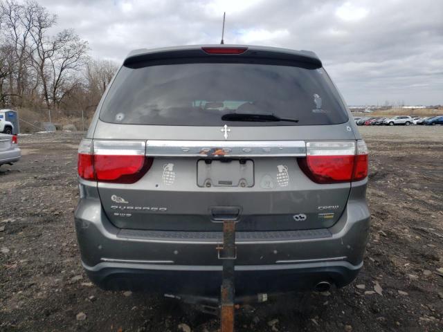 1C4RDJDG0CC117038 - 2012 DODGE DURANGO CREW GRAY photo 6