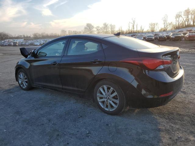 KMHDH4AE0EU029344 - 2014 HYUNDAI ELANTRA SE BLACK photo 2