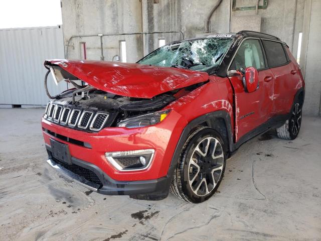 3C4NJDCB1MT604401 - 2021 JEEP COMPASS LIMITED RED photo 1