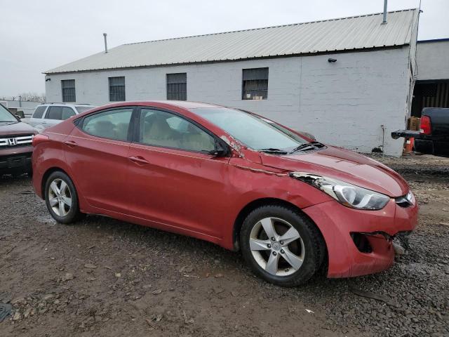 KMHDH4AE9BU103324 - 2011 HYUNDAI ELANTRA GLS RED photo 4