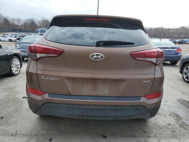 KM8J3CA49HU401979 - 2017 HYUNDAI TUCSON LIMITED BROWN photo 6