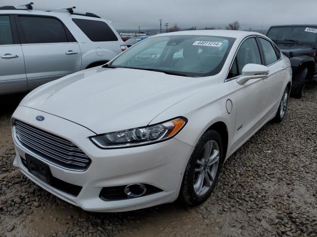 3FA6P0SU7GR320955 - 2016 FORD FUSION TITANIUM PHEV WHITE photo 1