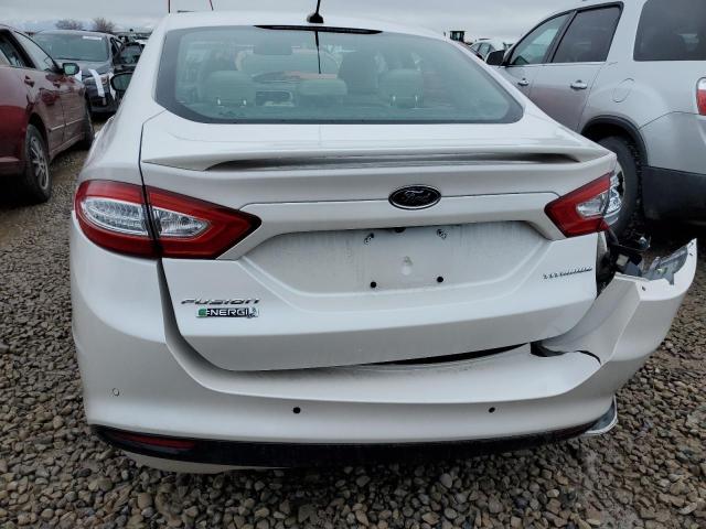 3FA6P0SU7GR320955 - 2016 FORD FUSION TITANIUM PHEV WHITE photo 6