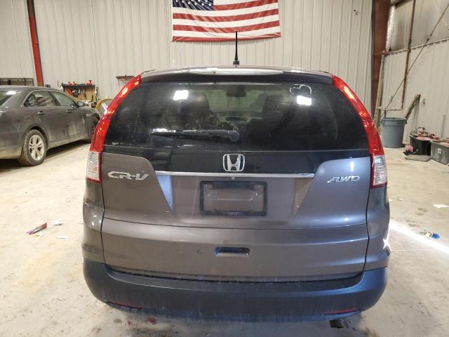 2HKRM4H52EH623150 - 2014 HONDA CR-V EX GRAY photo 6