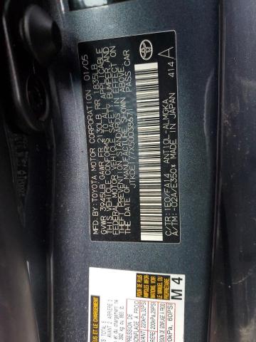 JTKDE177X50038671 - 2005 TOYOTA SCION TC 石墨色 照片 12