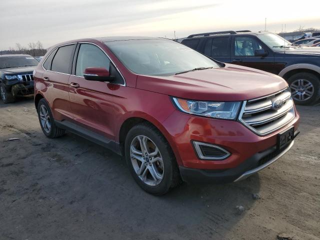 2FMTK4K9XFBB76552 - 2015 FORD EDGE TITANIUM BURGUNDY photo 4