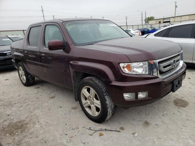 5FPYK1F58BB007974 - 2011 HONDA RIDGELINE RTL BURGUNDY photo 4