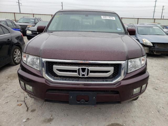 5FPYK1F58BB007974 - 2011 HONDA RIDGELINE RTL BURGUNDY photo 5