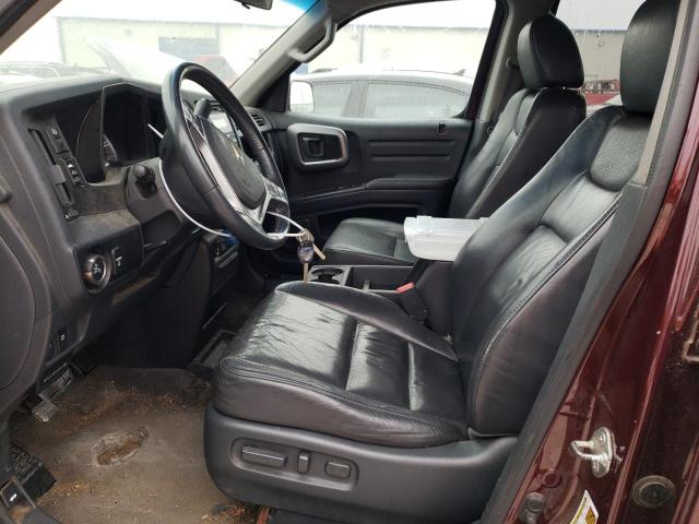 5FPYK1F58BB007974 - 2011 HONDA RIDGELINE RTL BURGUNDY photo 7