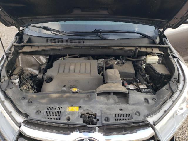5TDKKRFH3FS057352 - 2015 TOYOTA HIGHLANDER XLE GRAY photo 12
