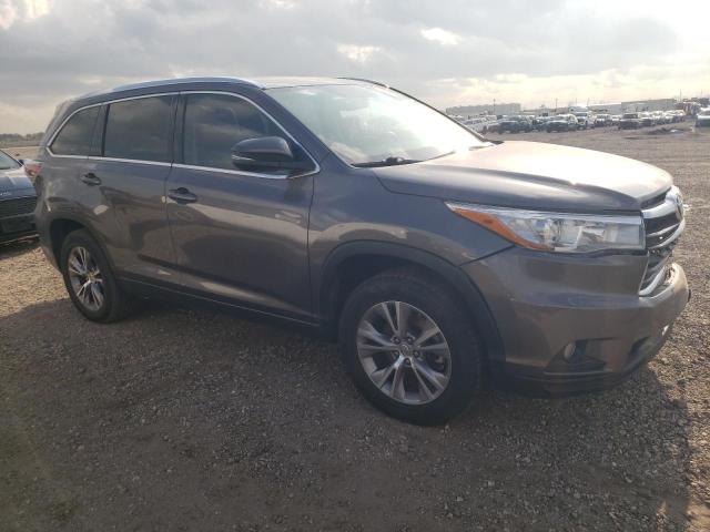 5TDKKRFH3FS057352 - 2015 TOYOTA HIGHLANDER XLE GRAY photo 4