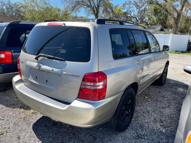 JTEGD21A630053226 - 2003 TOYOTA HIGHLANDER BEIGE photo 4