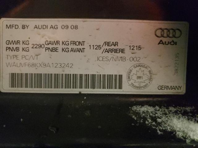 WAUVF68KX9A123242 - 2009 AUDI A4 2.0T AVANT QUATTRO BLACK photo 12