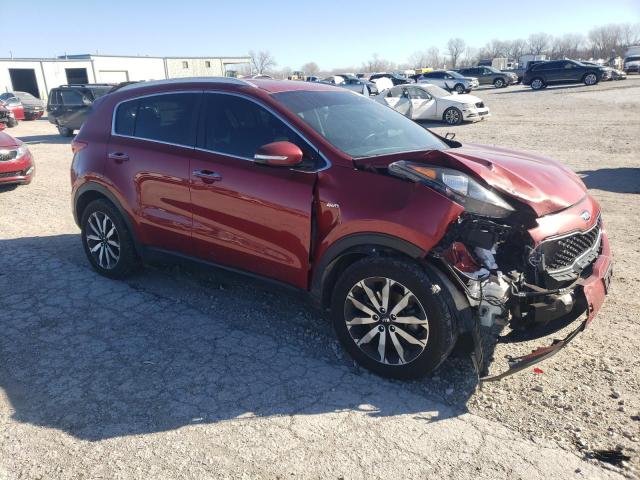 KNDPNCAC2J7390196 - 2018 KIA SPORTAGE EX RED photo 4