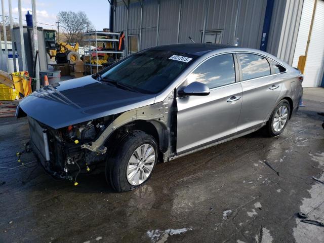 KMHE24L13HA059119 - 2017 HYUNDAI SONATA HYBRID GRAY photo 1