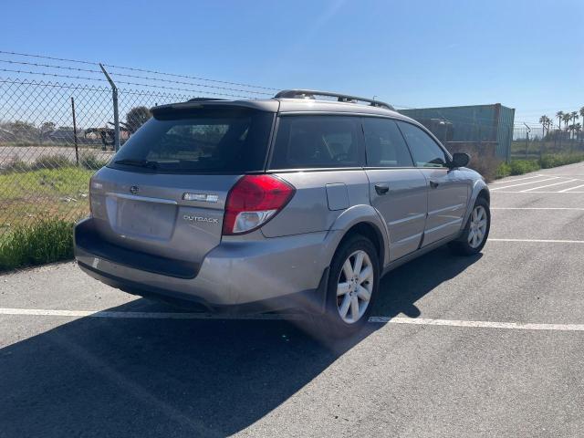 4S4BP61C087331434 - 2008 SUBARU OUTBACK 2.5I GRAY photo 4