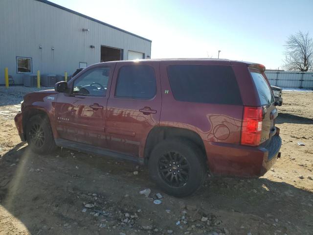 1GNFK13569R150843 - 2009 CHEVROLET TAHOE HYBRID MAROON photo 2