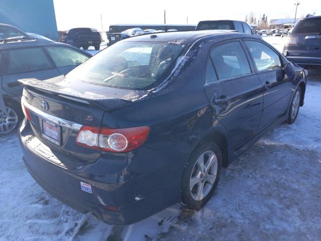 2T1BU4EE3CC864463 - 2012 TOYOTA COROLLA BASE BLUE photo 3