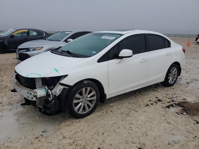 19XFB2F9XCE069540 - 2012 HONDA CIVIC EXL WHITE photo 1