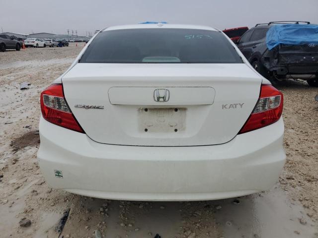 19XFB2F9XCE069540 - 2012 HONDA CIVIC EXL WHITE photo 6