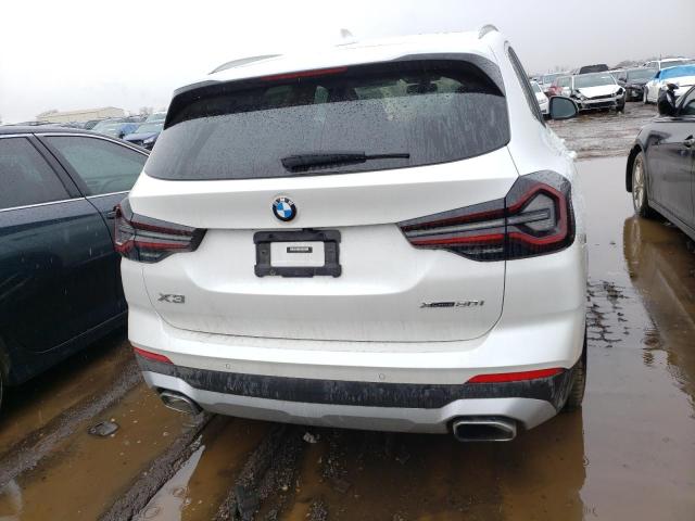 5UX53DP04P9S78155 - 2023 BMW X3 XDRIVE30I WHITE photo 6