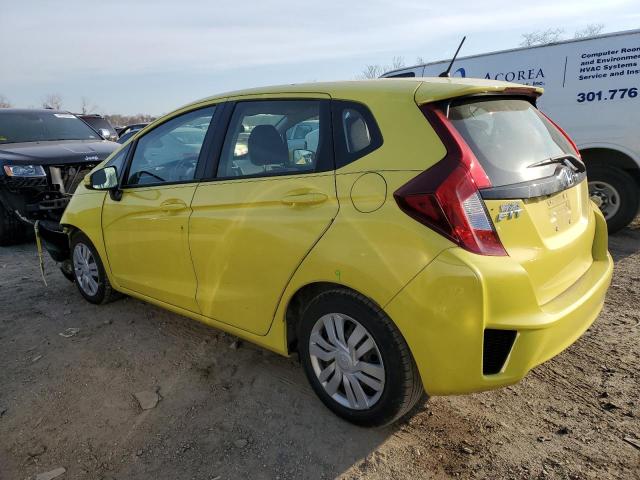 JHMGK5H58GS014960 - 2016 HONDA FIT LX YELLOW photo 2