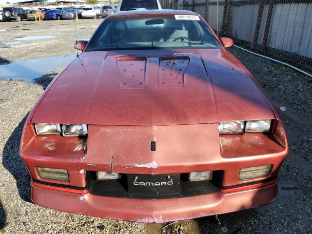 1G1FP2187KL117543 - 1989 CHEVROLET CAMARO BURGUNDY photo 5