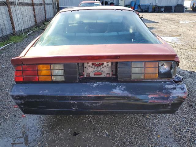 1G1FP2187KL117543 - 1989 CHEVROLET CAMARO BURGUNDY photo 6