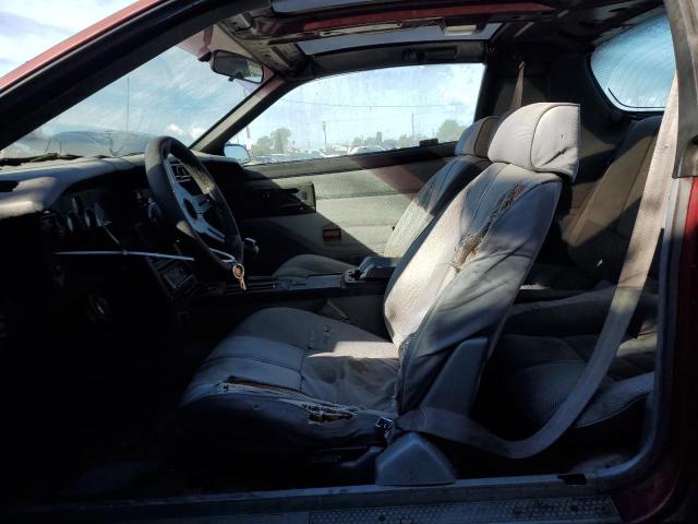 1G1FP2187KL117543 - 1989 CHEVROLET CAMARO BURGUNDY photo 7