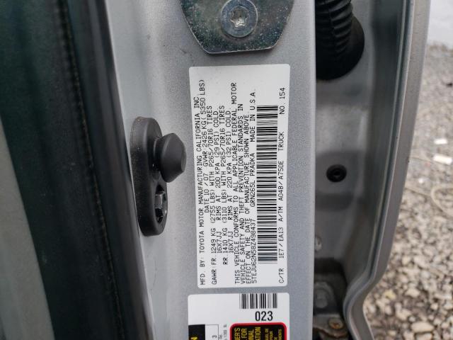 5TEJU62N58Z498437 - 2008 TOYOTA TACOMA DOUBLE CAB PRERUNNER SILVER photo 13