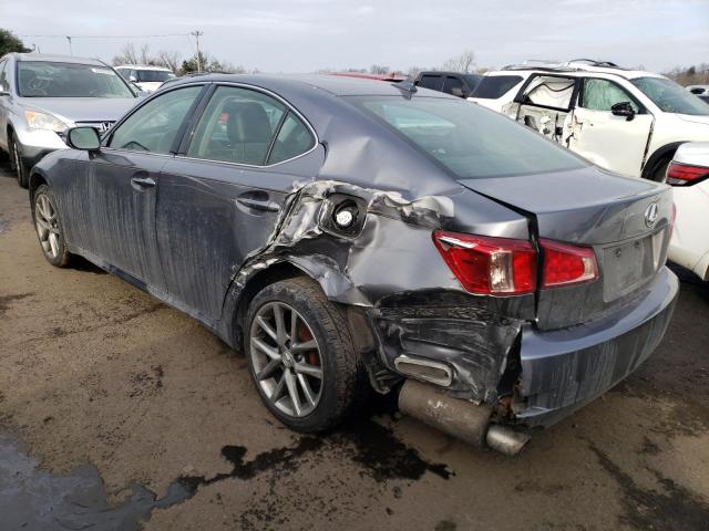 JTHCF5C26D5062676 - 2013 LEXUS IS 250 GRAY photo 2