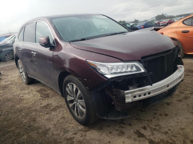 5FRYD4H41FB008090 - 2015 ACURA MDX TECHNOLOGY BURGUNDY photo 4