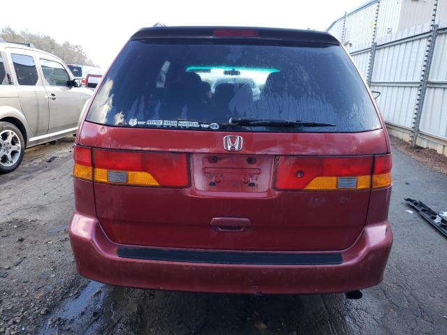 2HKRL18662H540620 - 2002 HONDA ODYSSEY EX BURGUNDY photo 6