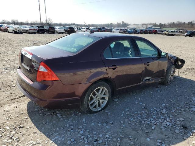 3FAHP0JA7BR263018 - 2011 FORD FUSION SEL BURGUNDY photo 3