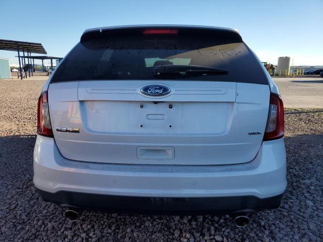 2FMDK3JC7DBC74608 - 2013 FORD EDGE SEL WHITE photo 6