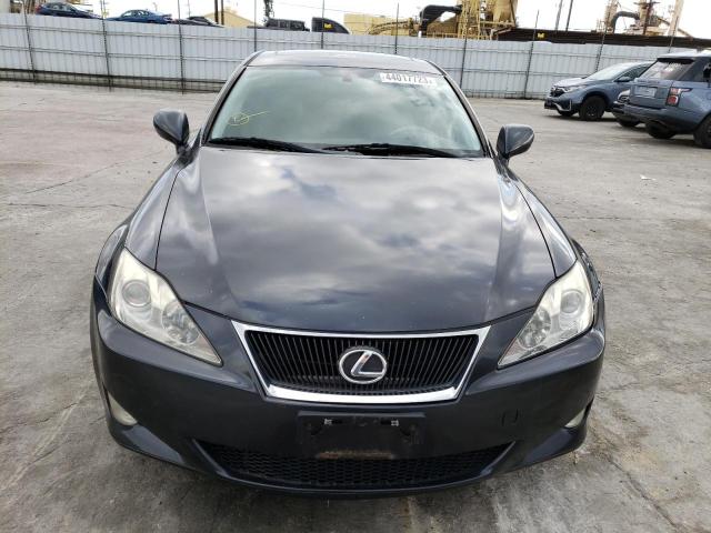 JTHBK262982079755 - 2008 LEXUS IS 250 GRAY photo 5