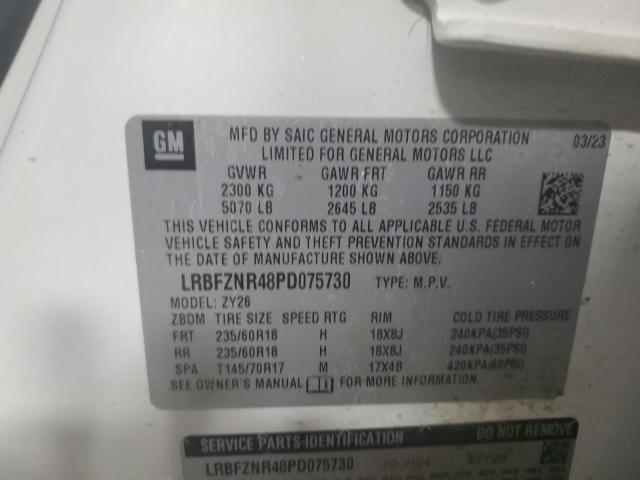 LRBFZNR48PD075730 - 2023 BUICK ENVISION ESSENCE თეთრი ფოტო 13