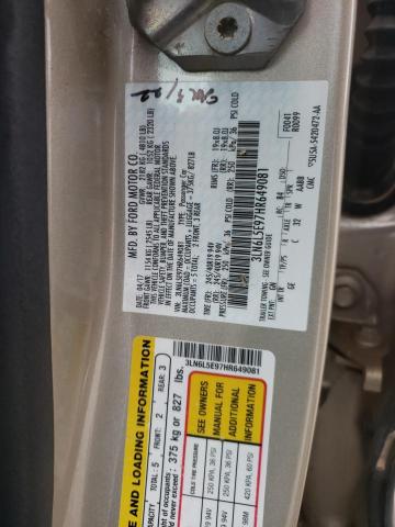 3LN6L5E97HR649081 - 2017 LINCOLN MKZ RESERVE ოქროსფერი ფოტო 13