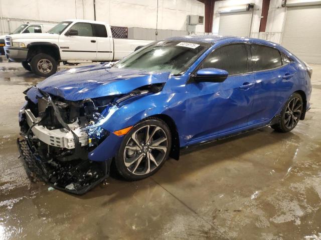 SHHFK7G47JU218301 - 2018 HONDA CIVIC SPORT BLUE photo 1