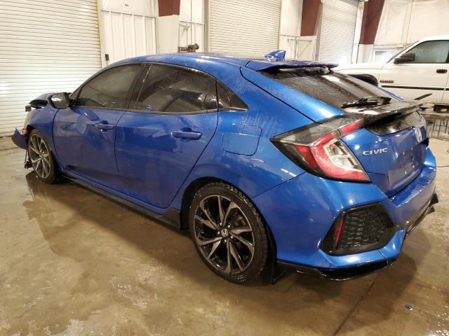 SHHFK7G47JU218301 - 2018 HONDA CIVIC SPORT BLUE photo 2