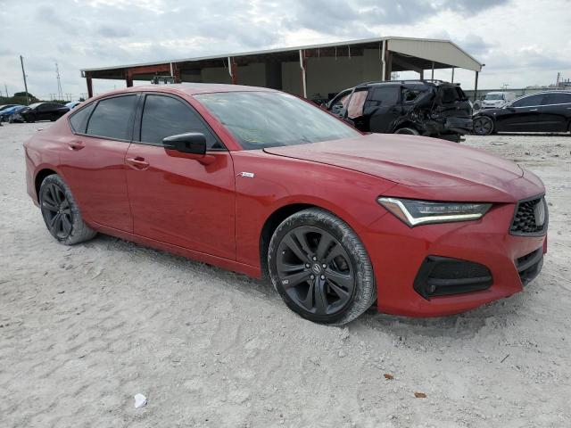 19UUB5F59MA015741 - 2021 ACURA TLX TECH A Կարմիր լուսանկար 4