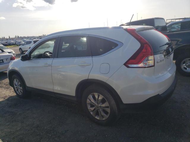 5J6RM4H77CL066188 - 2012 HONDA CR-V EXL WHITE photo 2