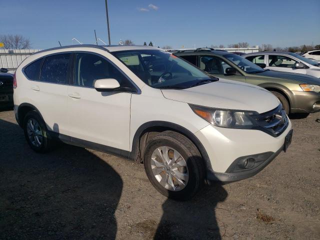 5J6RM4H77CL066188 - 2012 HONDA CR-V EXL WHITE photo 4