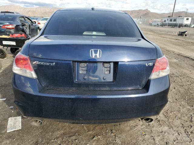 1HGCP36838A010987 - 2008 HONDA ACCORD EXL BLUE photo 6