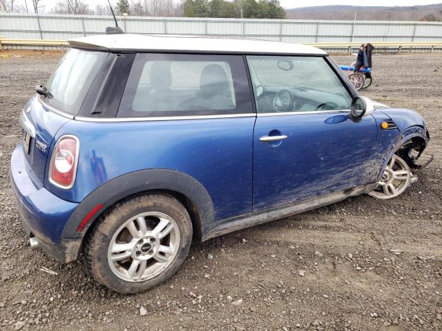 WMWSU3C56DT682454 - 2013 MINI COOPER BLUE photo 3