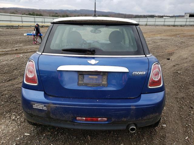 WMWSU3C56DT682454 - 2013 MINI COOPER BLUE photo 6