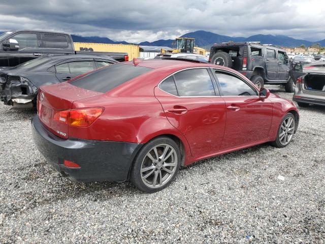 JTHBE262585018845 - 2008 LEXUS IS 350 RED photo 3