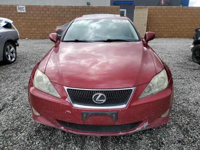 JTHBE262585018845 - 2008 LEXUS IS 350 RED photo 5