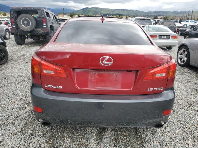 JTHBE262585018845 - 2008 LEXUS IS 350 RED photo 6