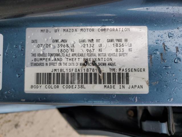 JM1BL1SF8A1187815 - 2010 MAZDA 3 I BLUE photo 13